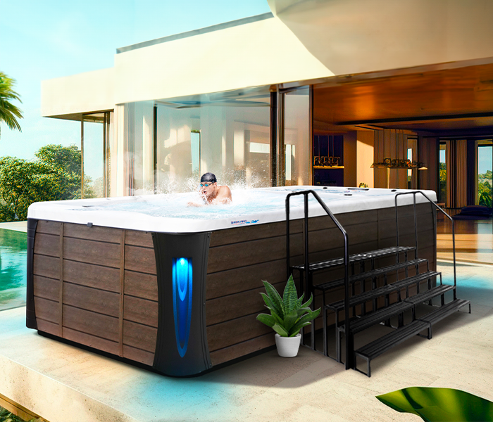 Calspas hot tub being used in a family setting - Mount Vernon